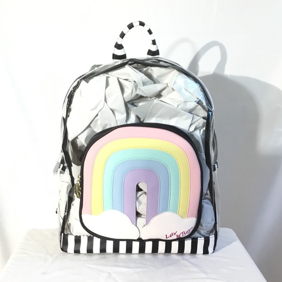 betsey johnson rainbow backpack